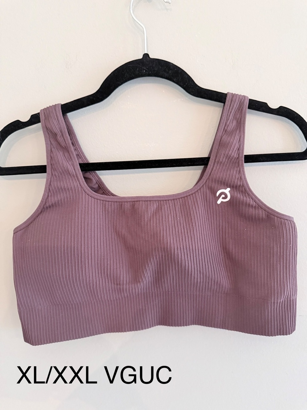Peloton Ribbed Scoop Sports Bra - Dusty Mauve
